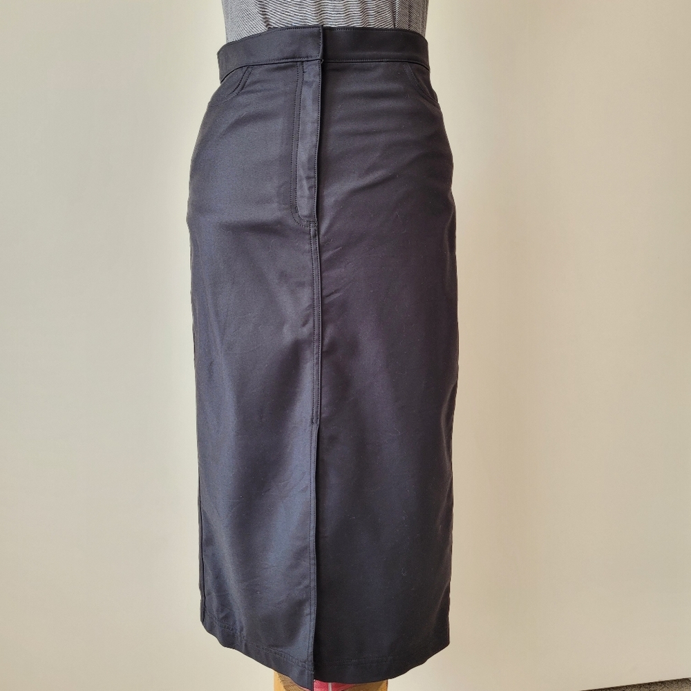 Aritzia Babaton Landry Double Slit Midi Pencil Skirt